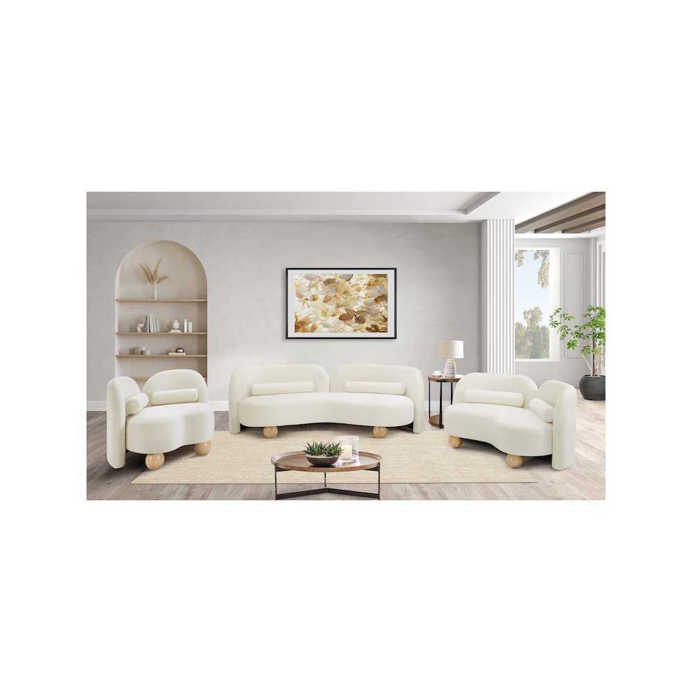 Daphne Cream Velvet Chair