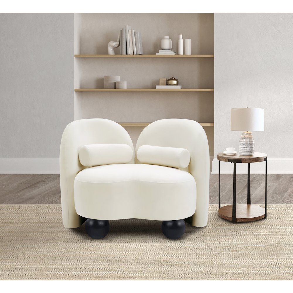 Daphne Cream Velvet Chair