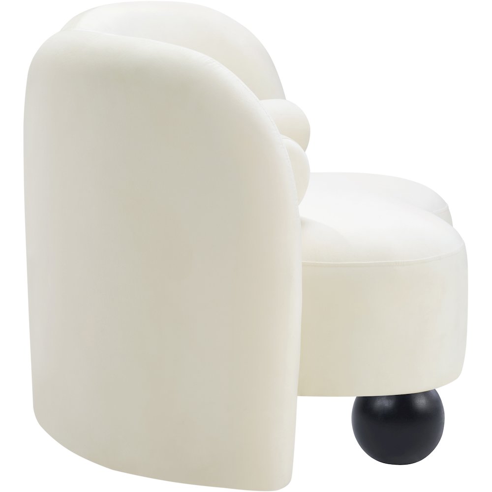 Daphne Cream Velvet Chair