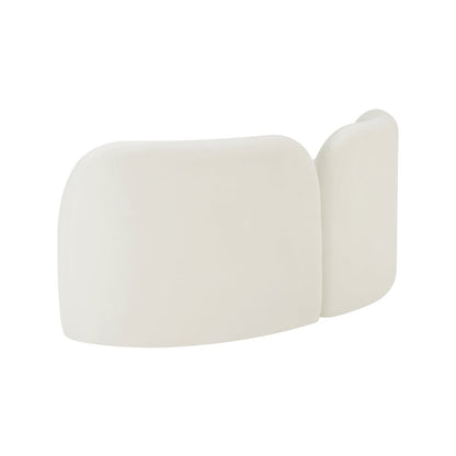 Daphne Cream Velvet Loveseat
