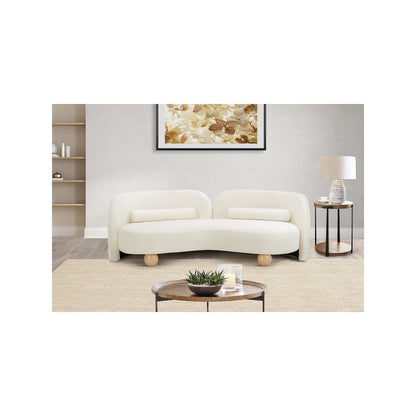 Daphne Cream Velvet Sofa