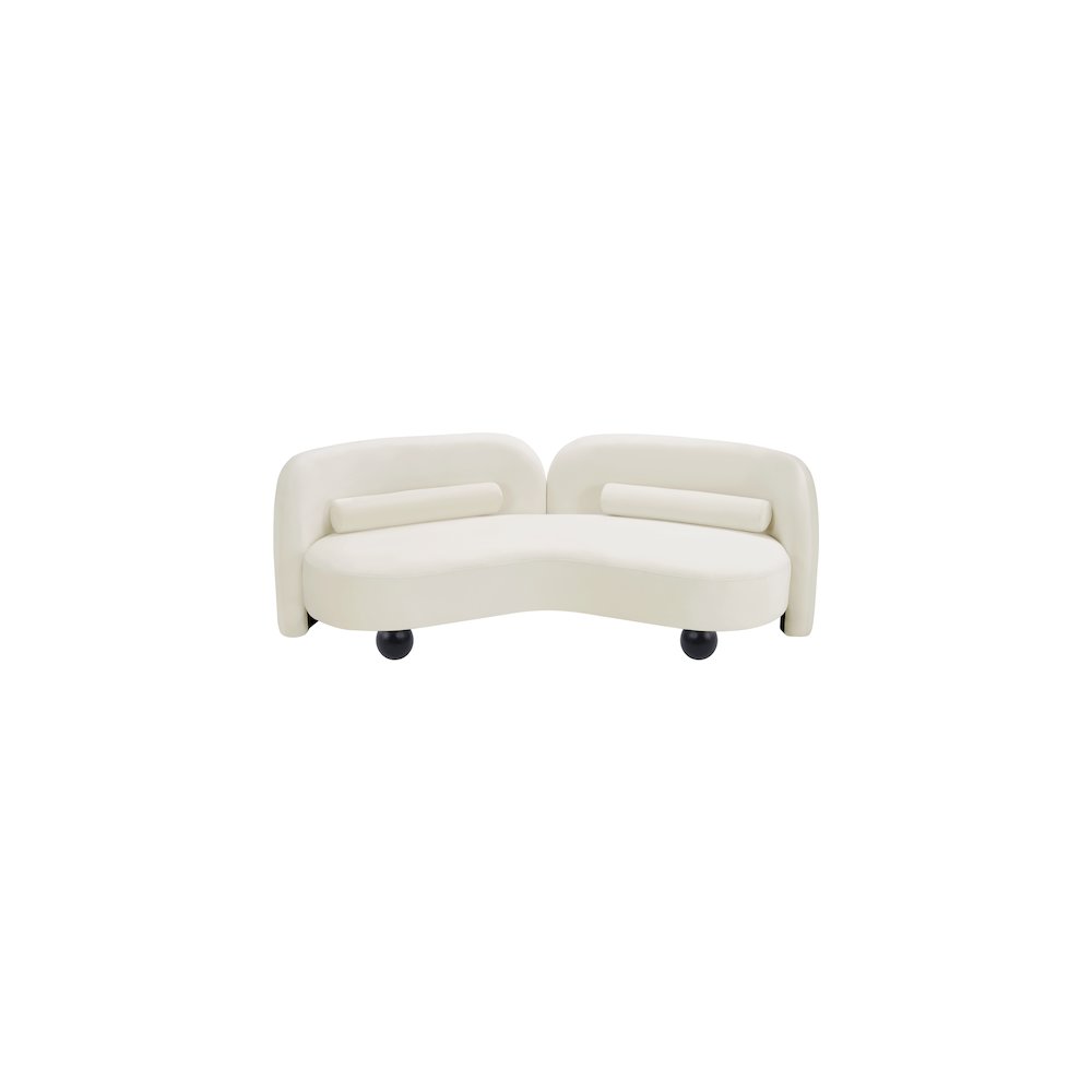 Daphne Cream Velvet Sofa