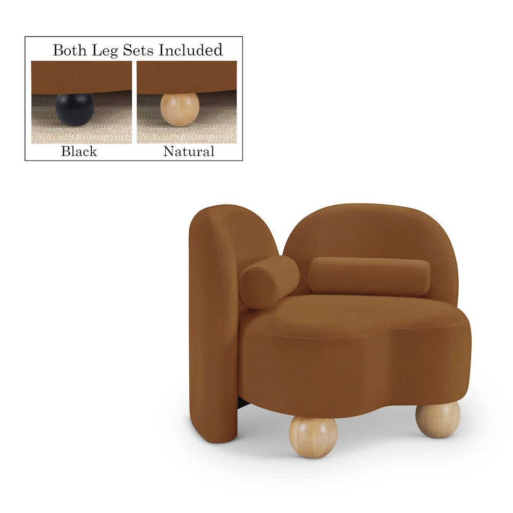 Daphne Saddle Velvet Chair