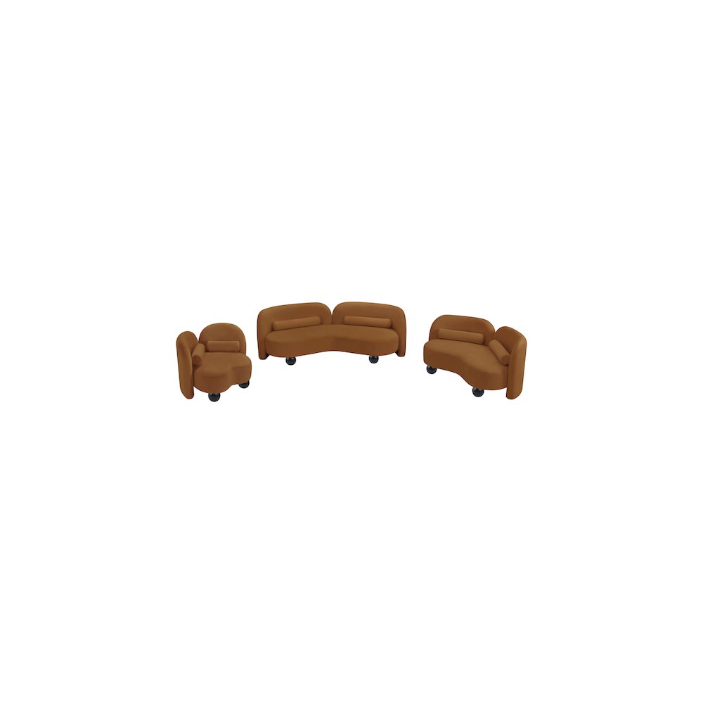 Daphne Saddle Velvet Chair
