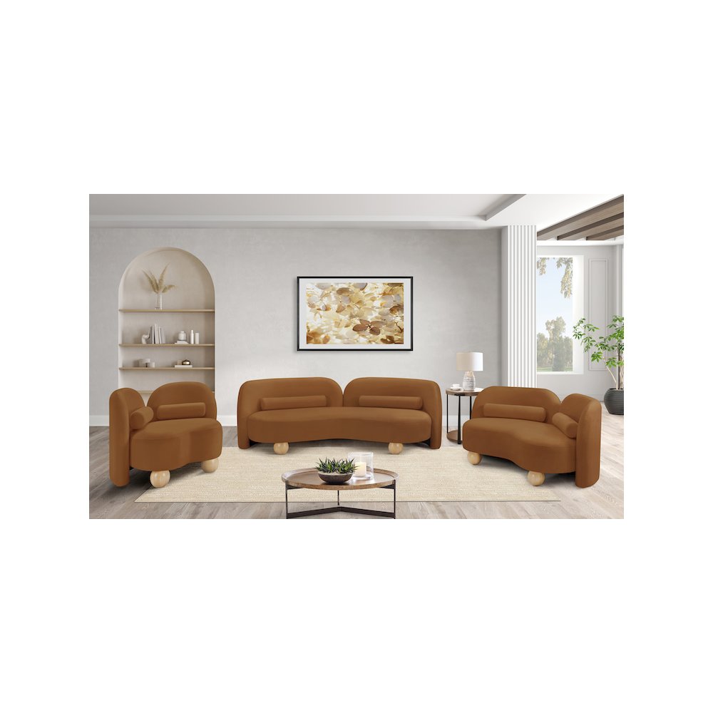 Daphne Saddle Velvet Chair