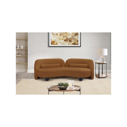 Daphne Saddle Velvet Sofa