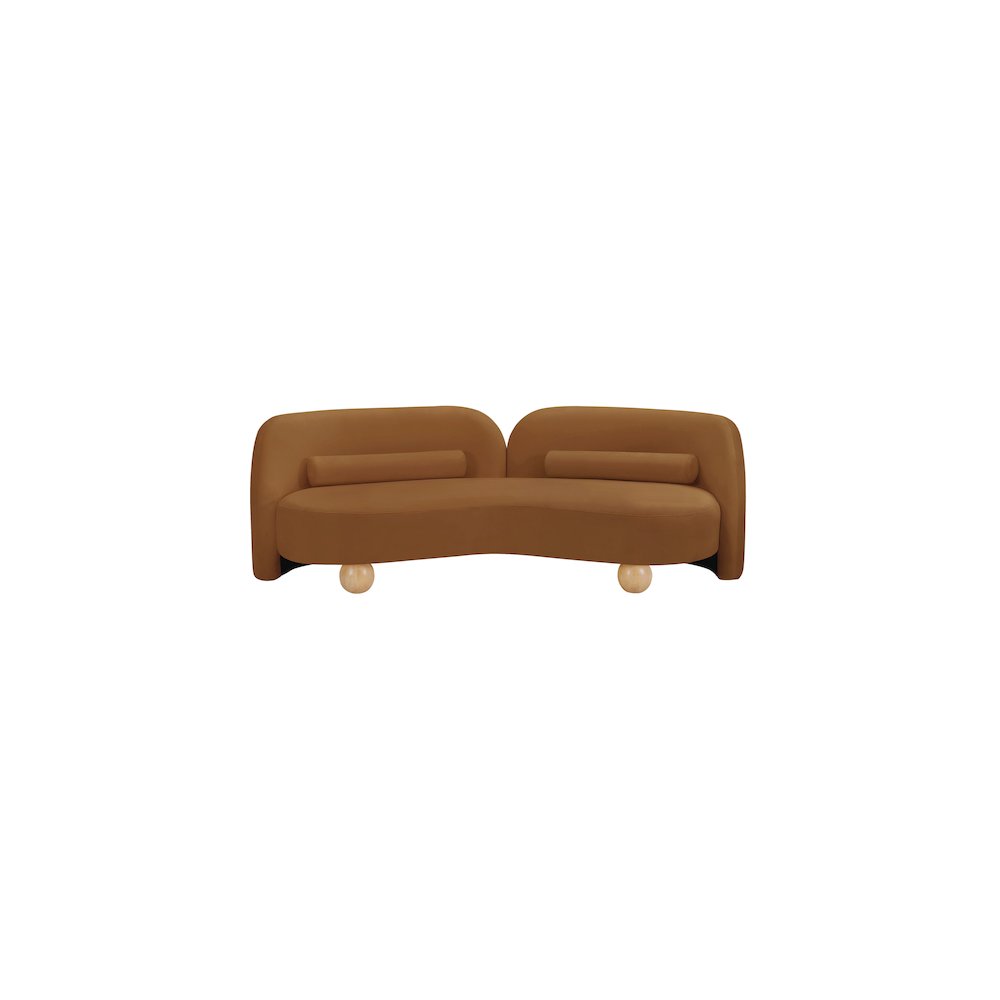 Daphne Saddle Velvet Sofa