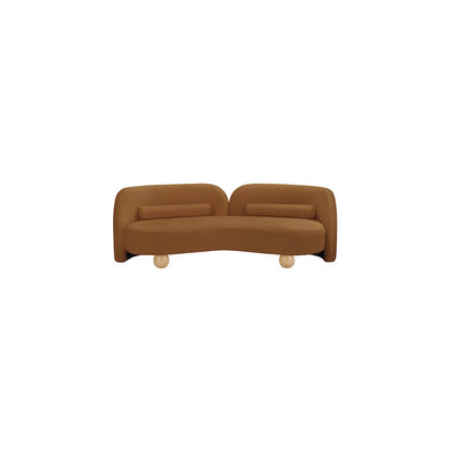 Daphne Saddle Velvet Sofa