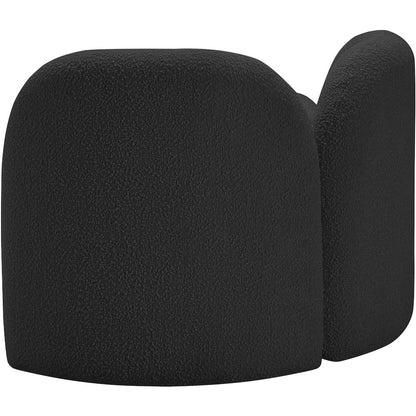 Daphne Black Boucle Fabric Chair