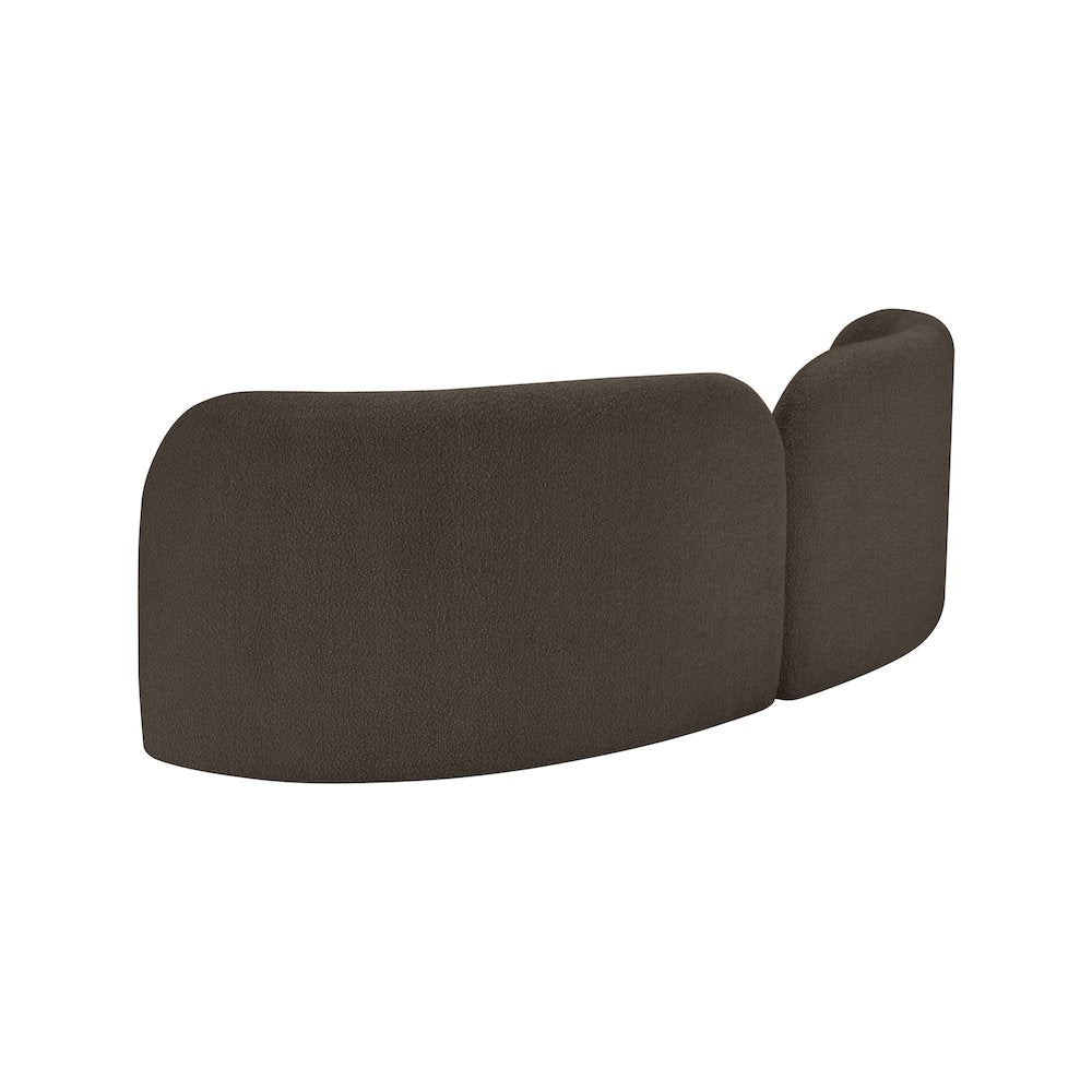 Daphne Brown Boucle Fabric Sofa