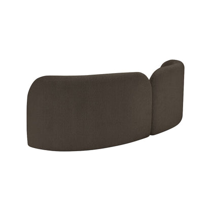 Daphne Brown Boucle Fabric Sofa