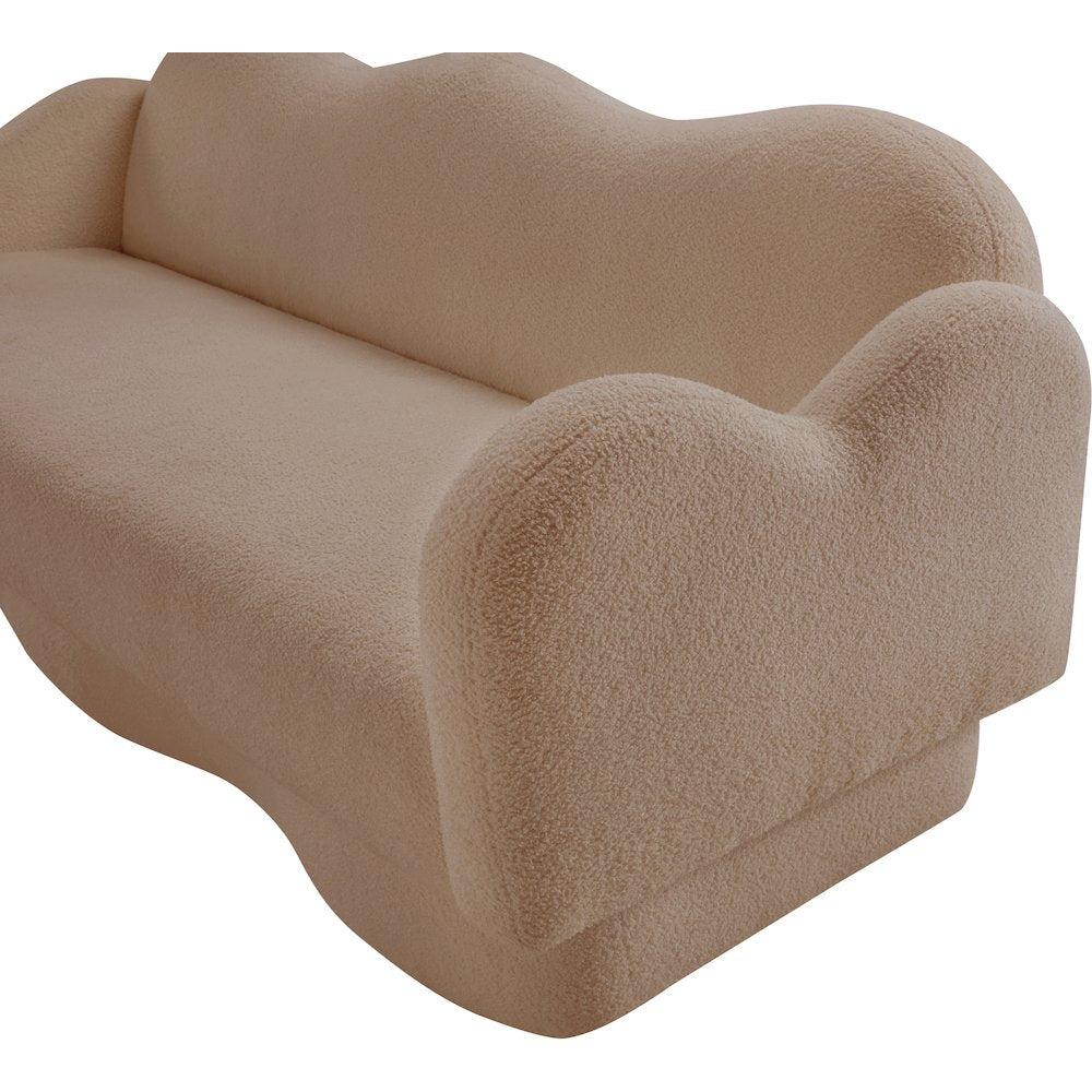 Bloom Beige Teddy Fabric Sofa