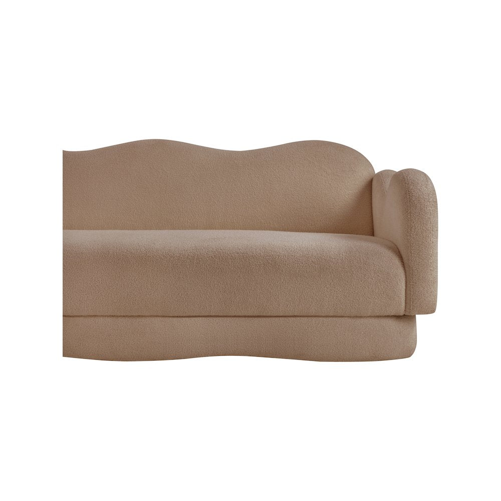 Bloom Beige Teddy Fabric Sofa