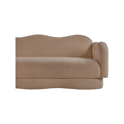Bloom Beige Teddy Fabric Sofa