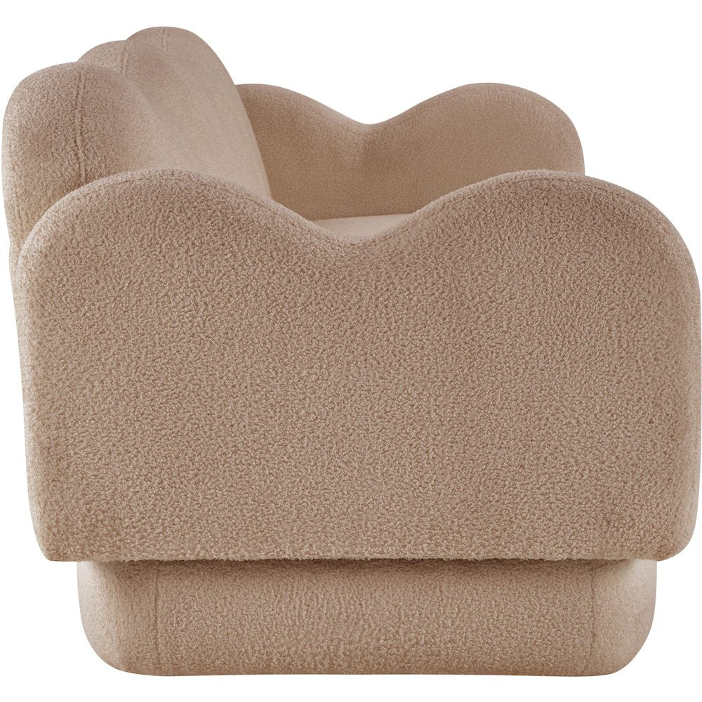 Bloom Beige Teddy Fabric Sofa