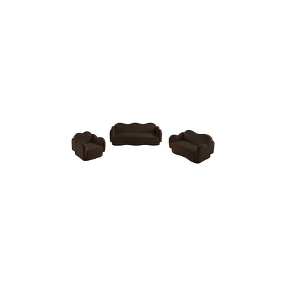 Bloom Brown Teddy Fabric Chair