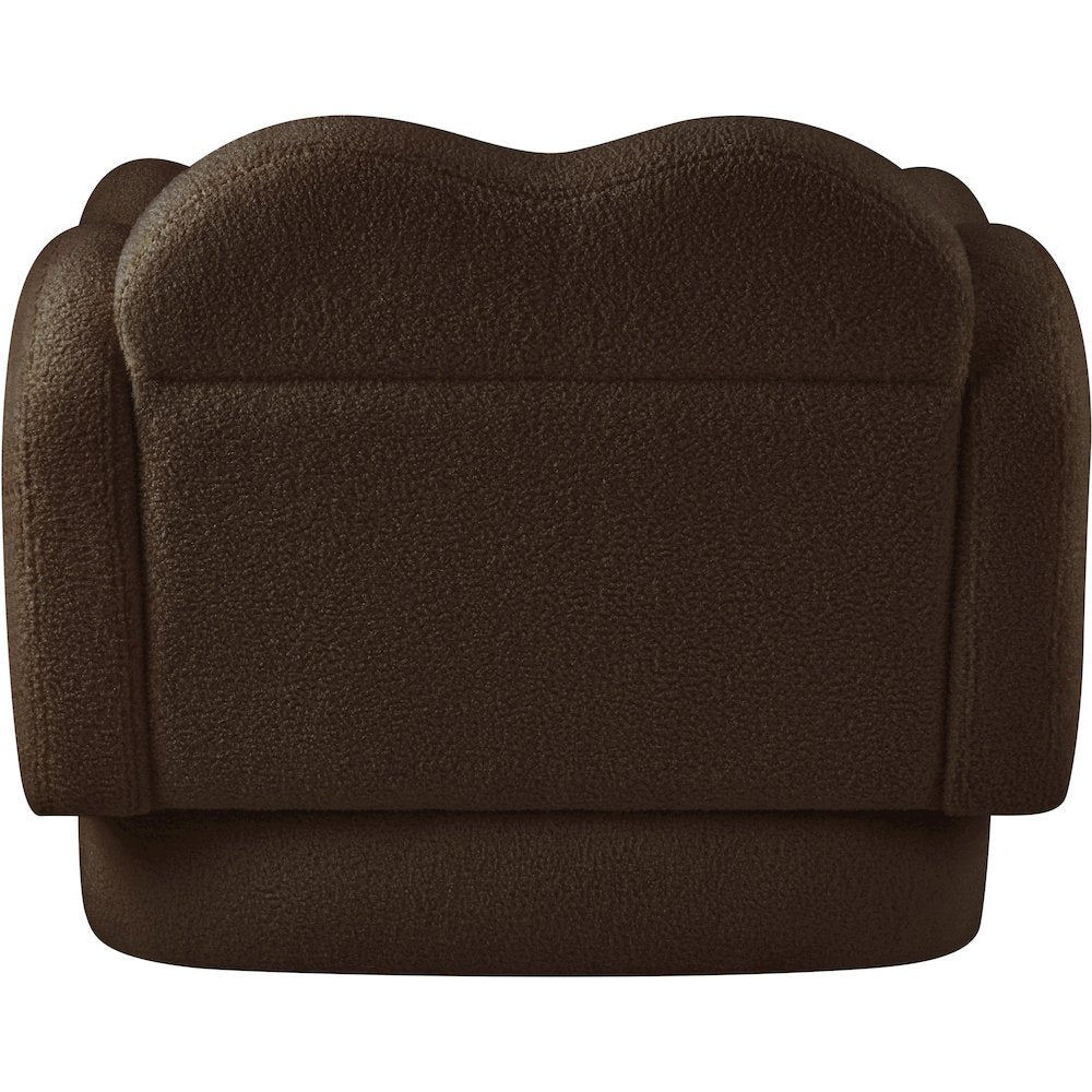 Bloom Brown Teddy Fabric Chair
