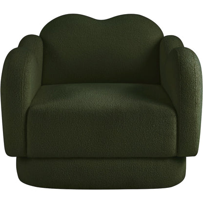 Bloom Green Teddy Fabric Chair