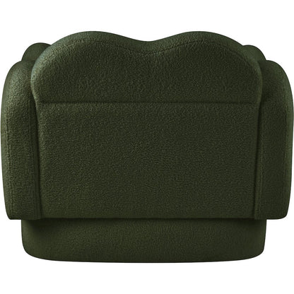 Bloom Green Teddy Fabric Chair