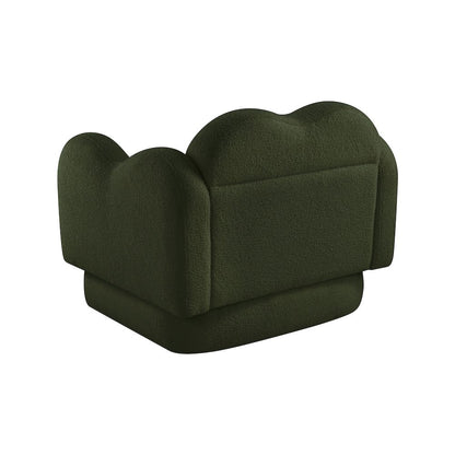 Bloom Green Teddy Fabric Chair