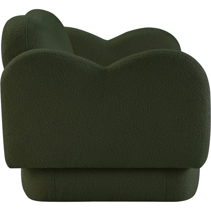 Bloom Green Teddy Fabric Loveseat