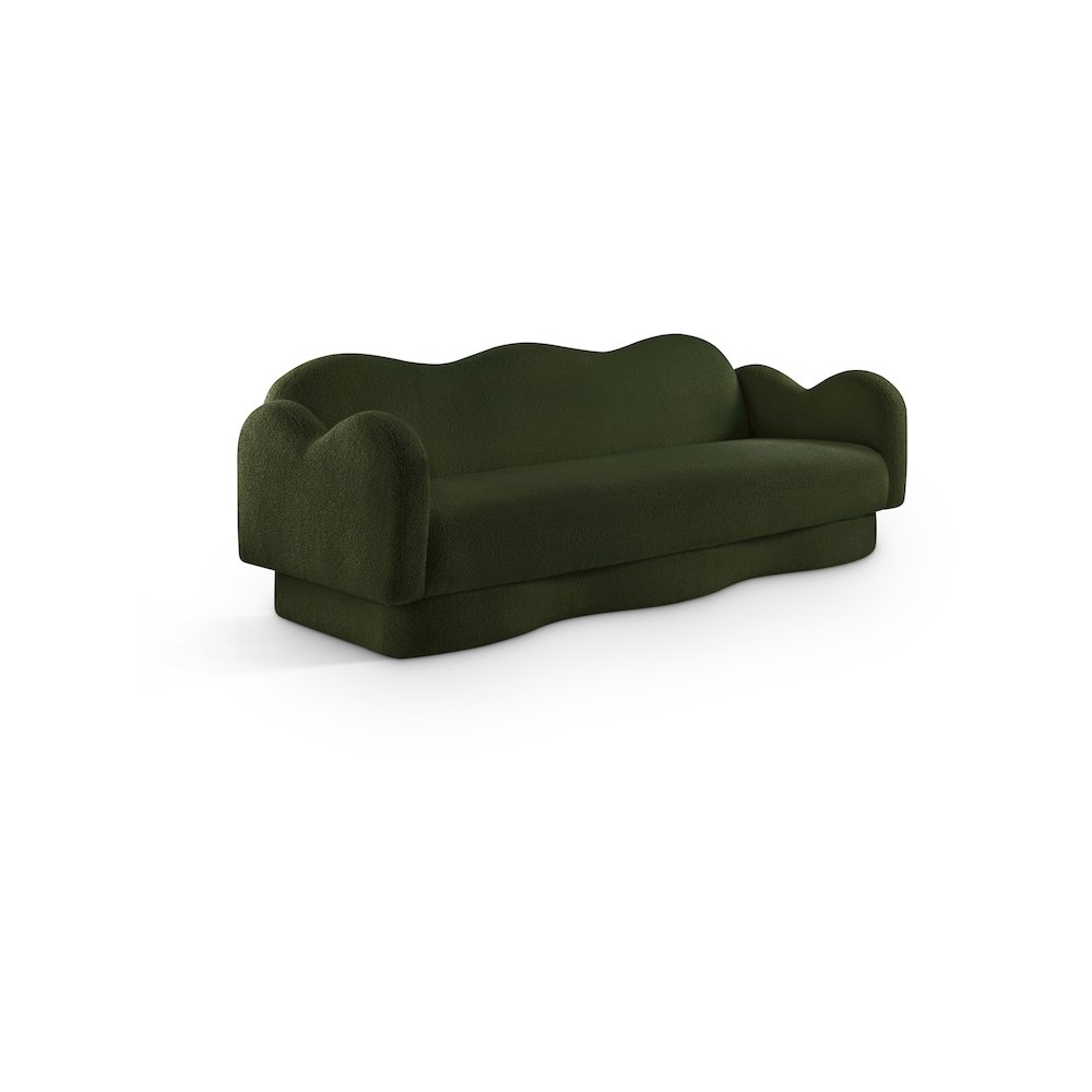 Bloom Green Teddy Fabric Sofa