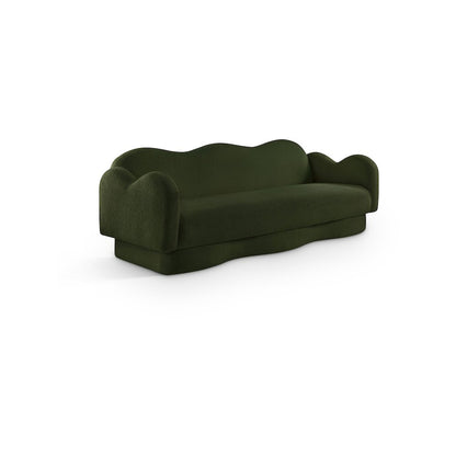 Bloom Green Teddy Fabric Sofa