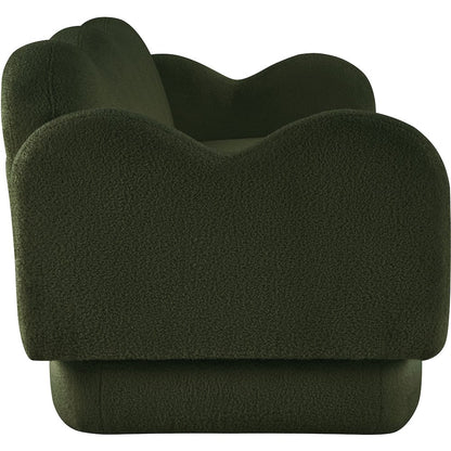 Bloom Green Teddy Fabric Sofa