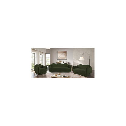 Bloom Green Teddy Fabric Sofa