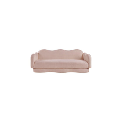 Bloom Pink Teddy Fabric Sofa