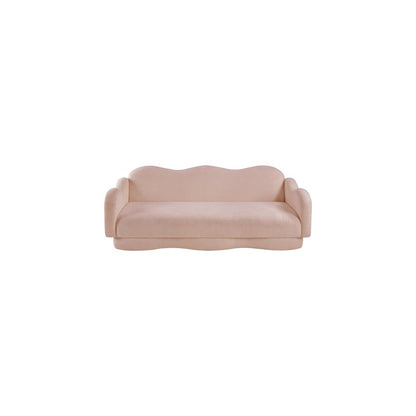 Bloom Pink Teddy Fabric Sofa