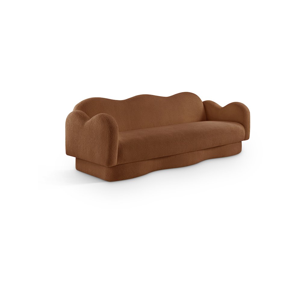 Bloom Saddle Teddy Fabric Sofa