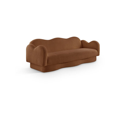 Bloom Saddle Teddy Fabric Sofa