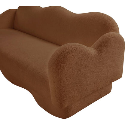 Bloom Saddle Teddy Fabric Sofa