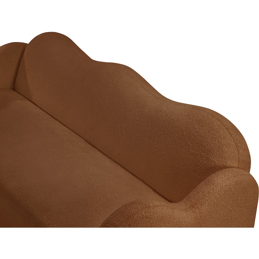 Bloom Saddle Teddy Fabric Sofa
