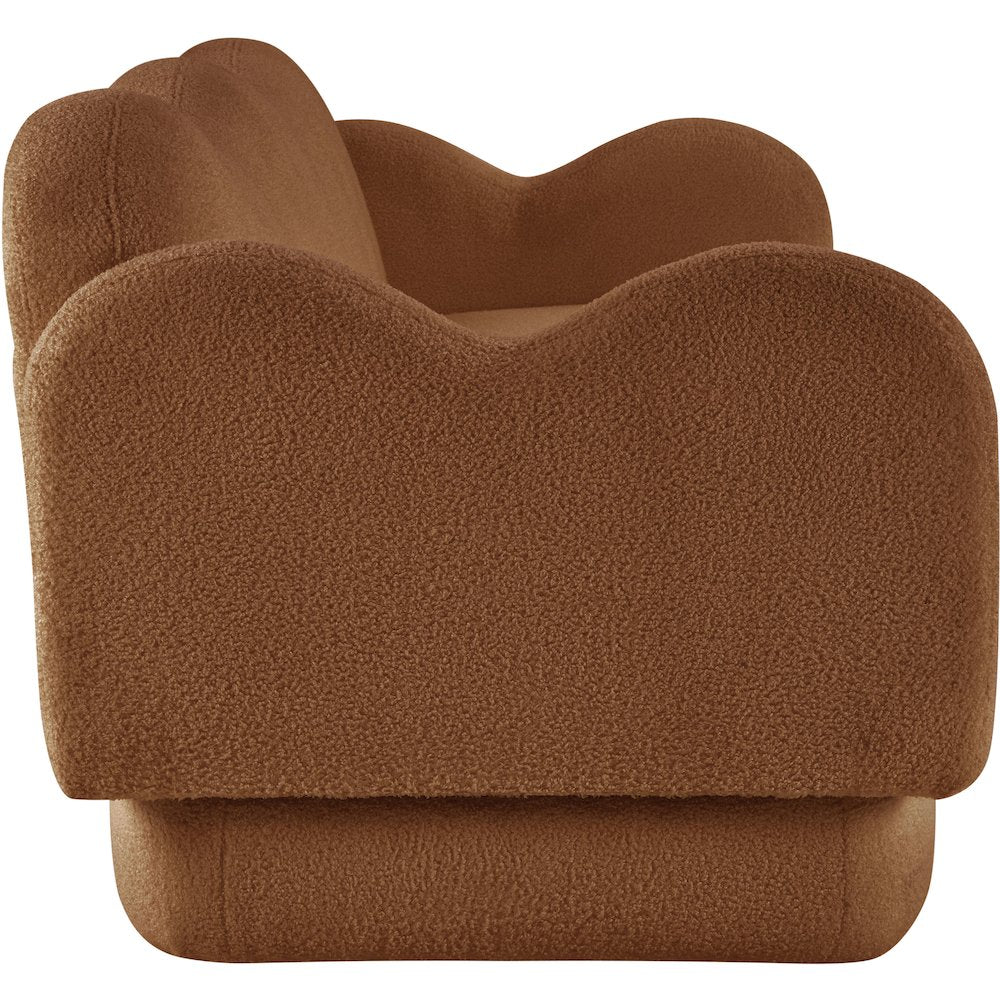 Bloom Saddle Teddy Fabric Sofa