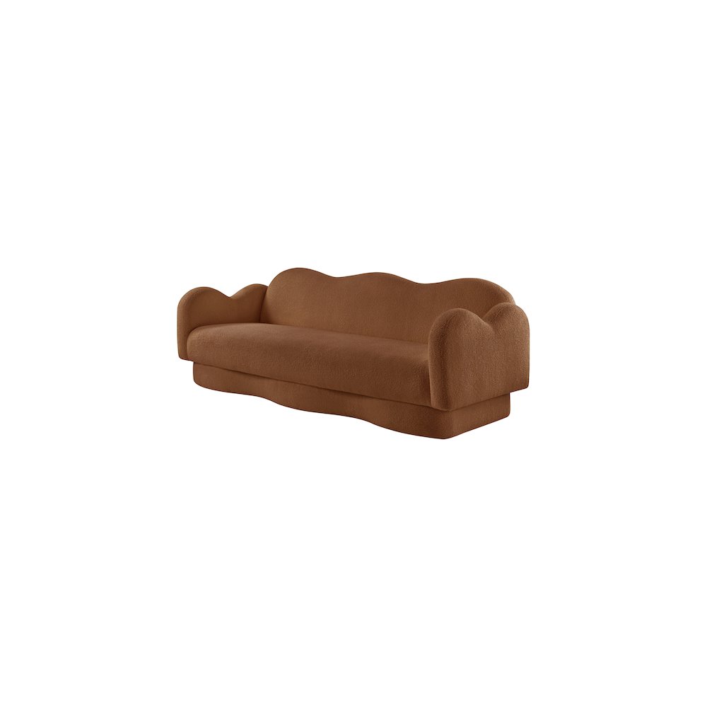 Bloom Saddle Teddy Fabric Sofa