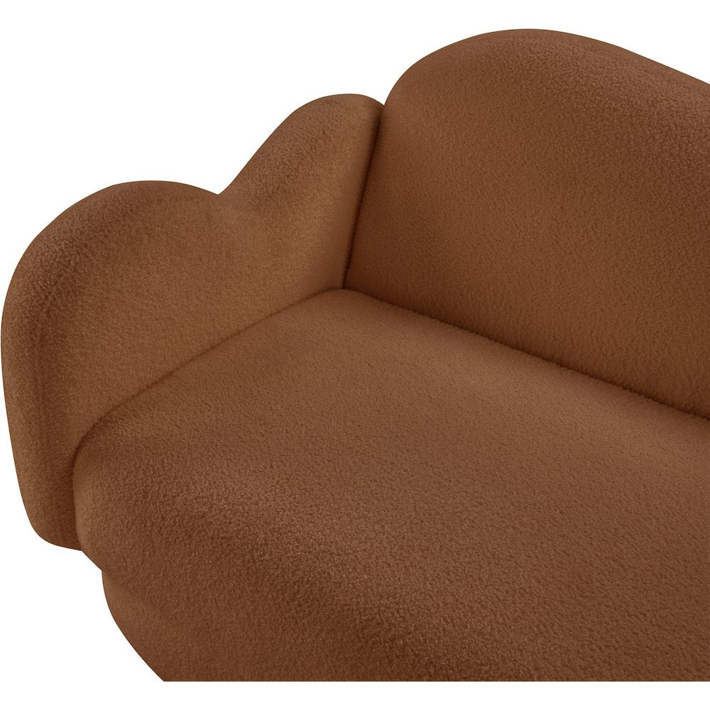 Bloom Saddle Teddy Fabric Sofa