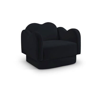 Bloom Black Velvet Chair