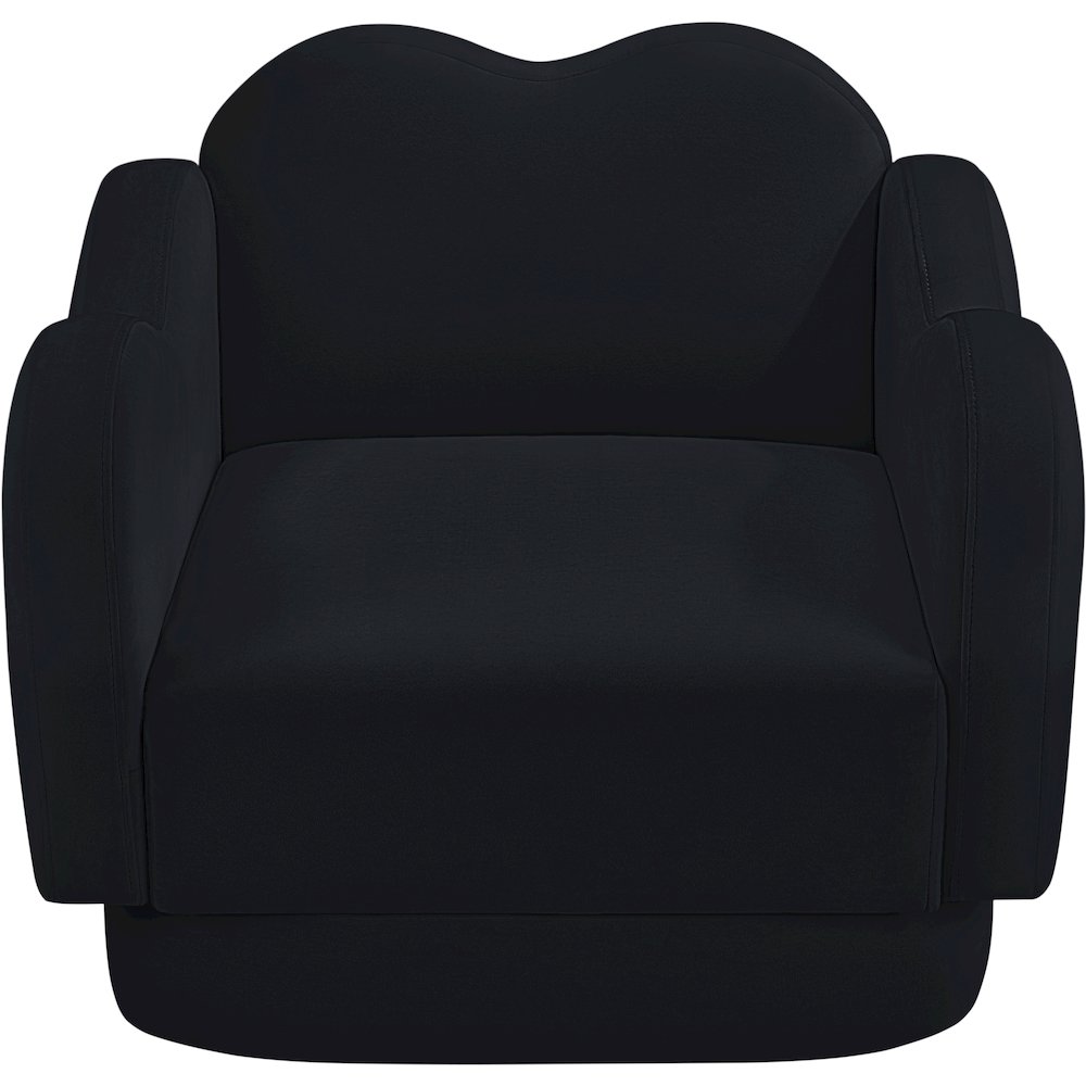 Bloom Black Velvet Chair