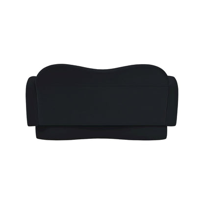 Bloom Black Velvet Loveseat