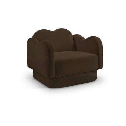 Bloom Brown Velvet Chair