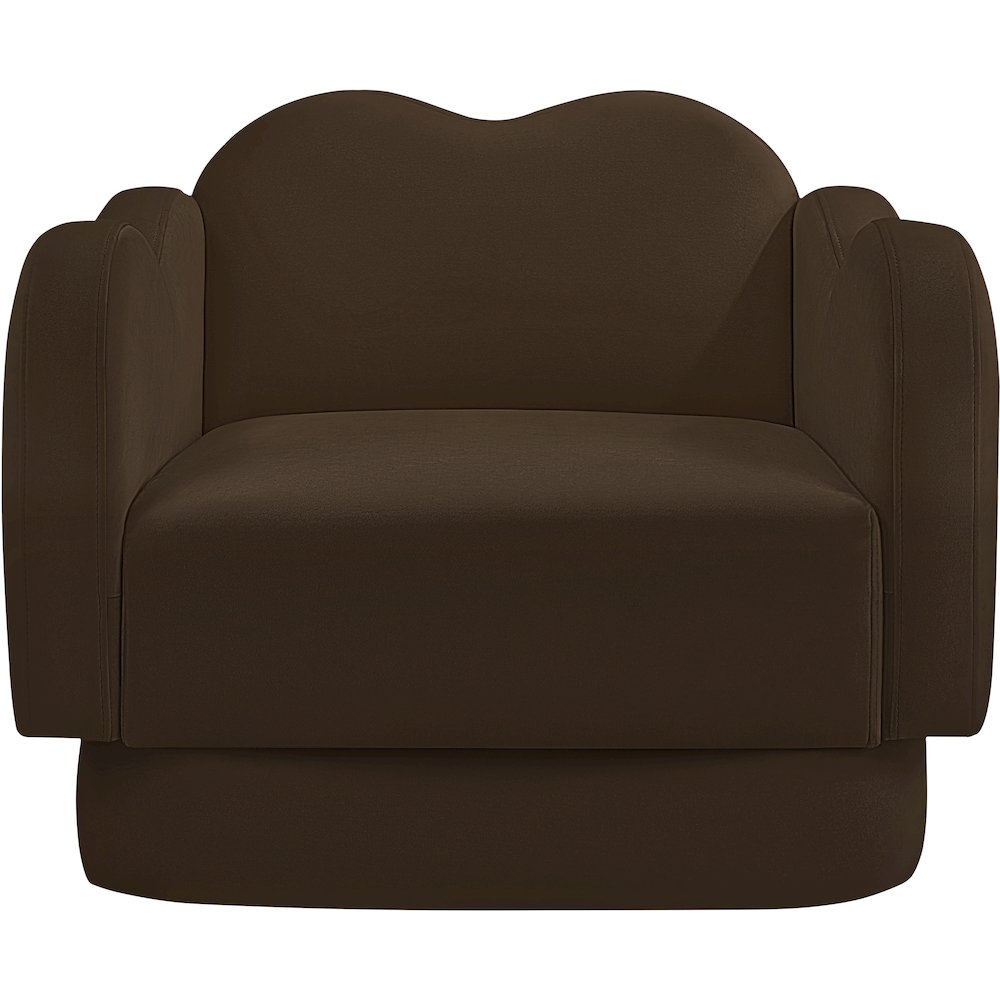 Bloom Brown Velvet Chair