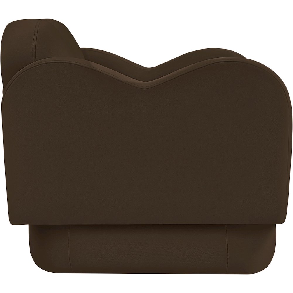 Bloom Brown Velvet Chair