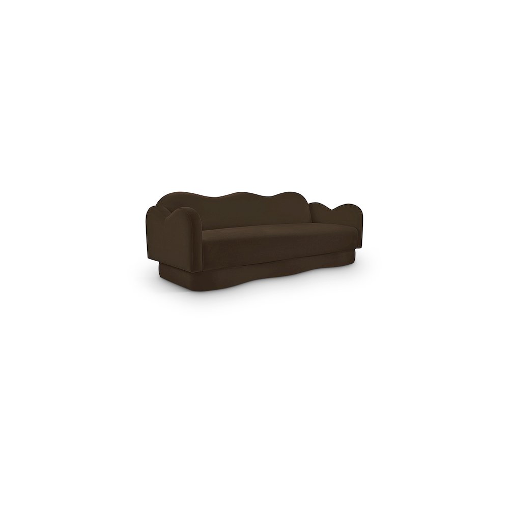 Bloom Brown Velvet Sofa