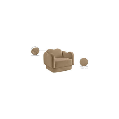 Bloom Camel Velvet Chair