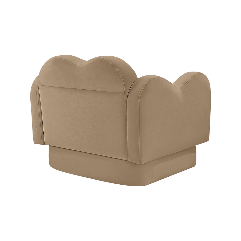 Bloom Camel Velvet Chair