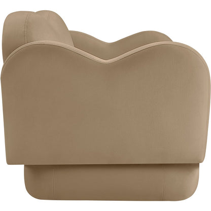 Bloom Camel Velvet Loveseat