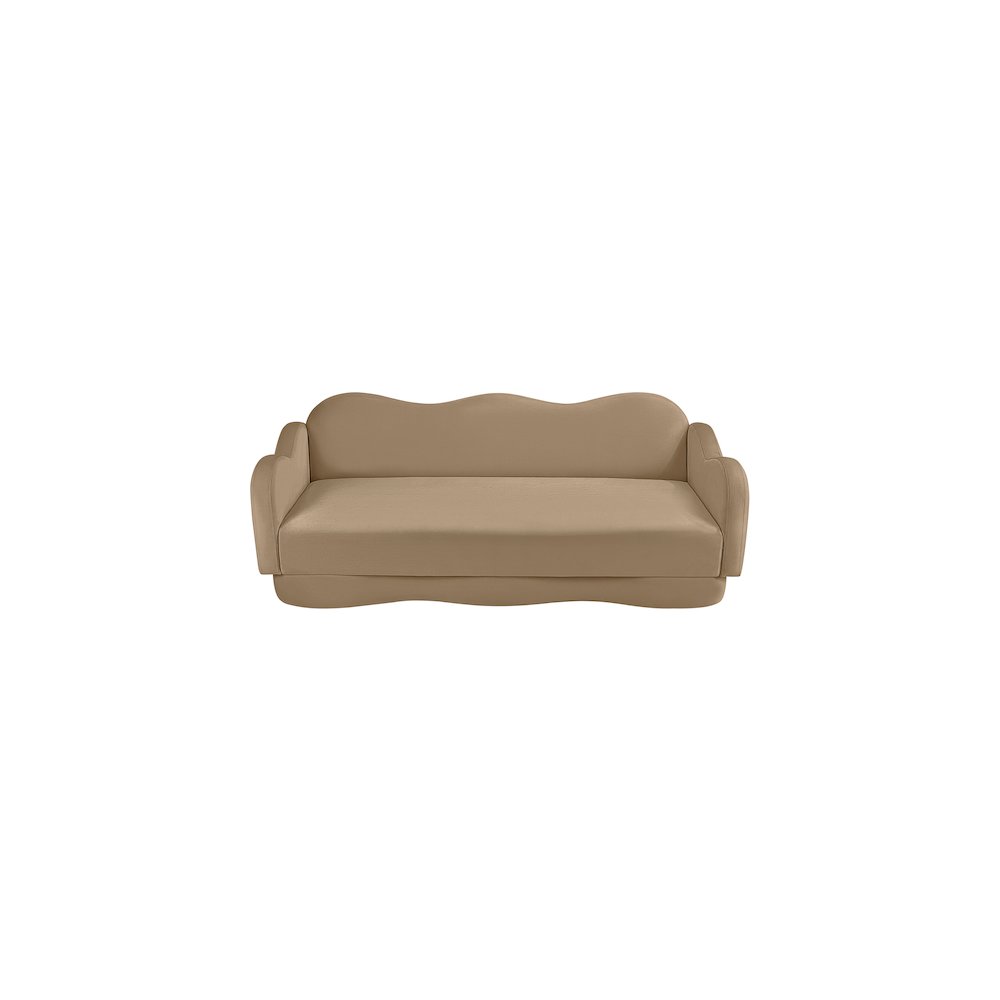 Bloom Camel Velvet Sofa