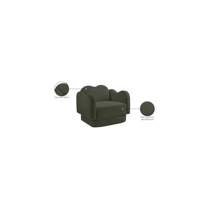 Bloom Green Velvet Chair